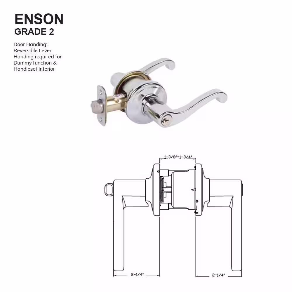 None Grade 2 Enson Bright Chrome Entry Lever