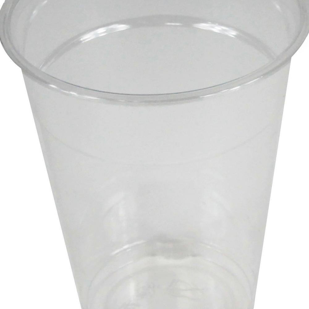Boardwalk 9 oz. Clear Disposable Plastic Cups, Cold Drinks, PET, 20 Cups/Sleeve, 50 Sleeves/Carton