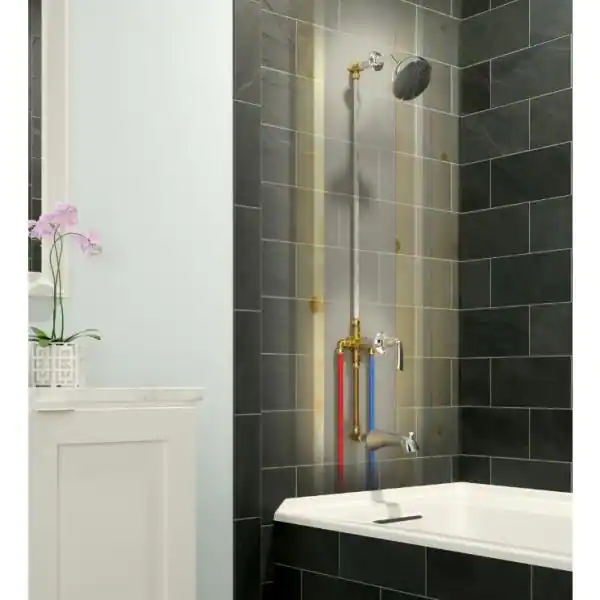 SharkBite 1/2 in. Push-to-Connect Brass Shower/Tub Installation Kit