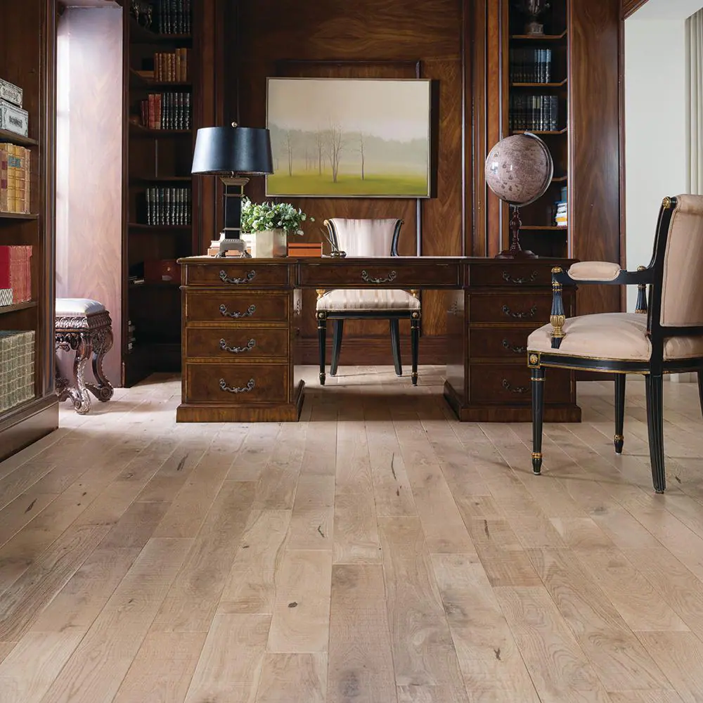 Malibu Wide Plank Point Reyes French Oak 3/4 in. T x 5 in. W Distressed Solid Hardwood Flooring (904.2 sq. ft./pallet)