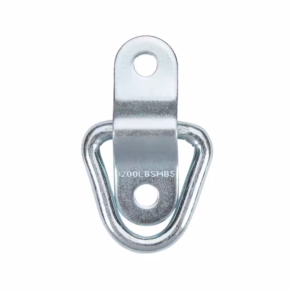 CargoSmart 1/4 in. Light Duty Bolt-On D-Ring with 400 lb. Safe Work Load - 4 pack
