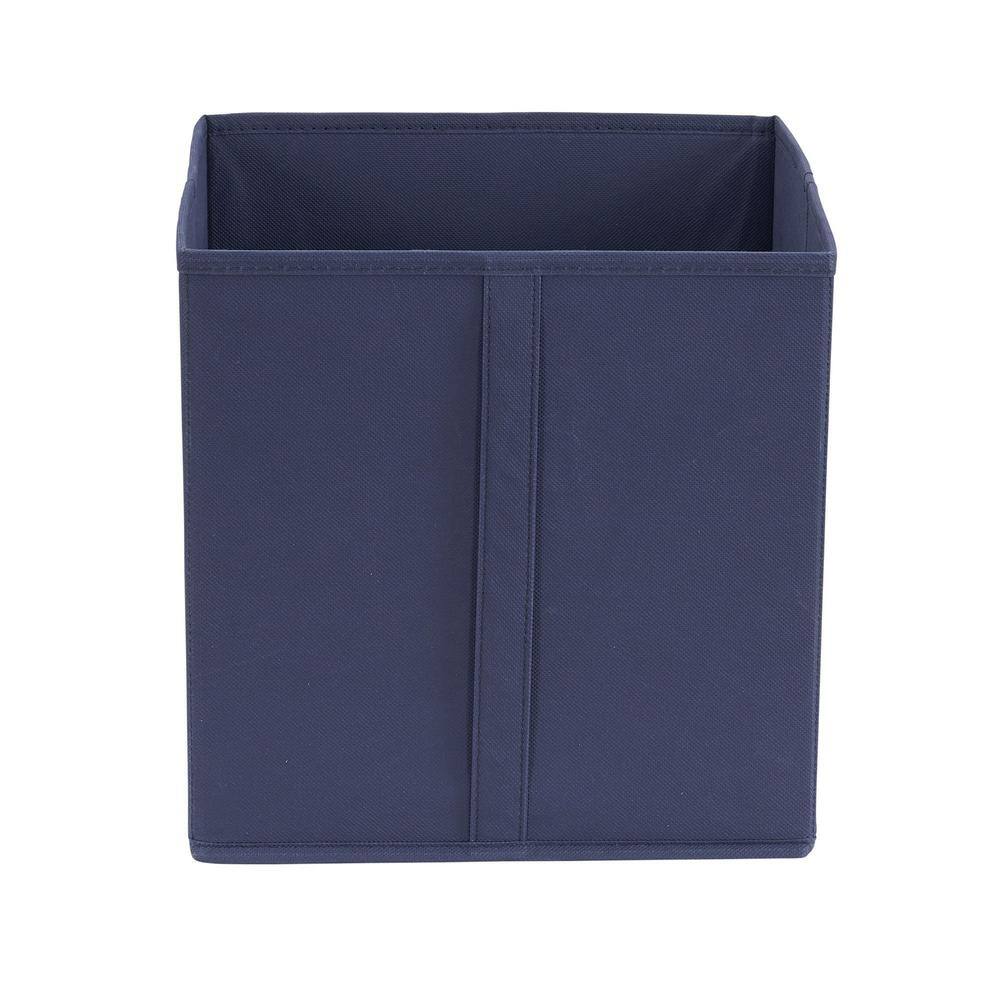 HOUSEHOLD ESSENTIALS 25 Gal. Square Storage Bins in Blue (6-Pack)