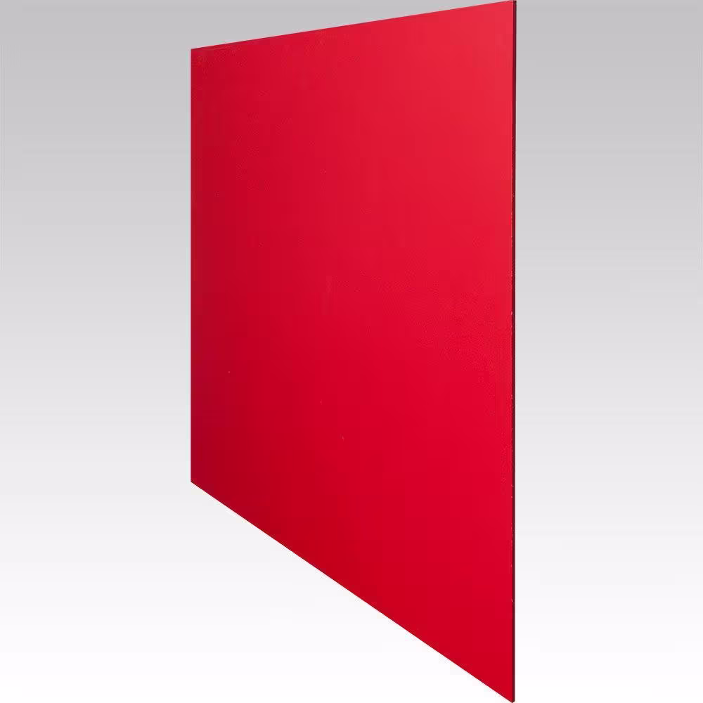 Palight ProjectPVC 24 in. x 48 in. x 0.236 in. Foam PVC Red Sheet