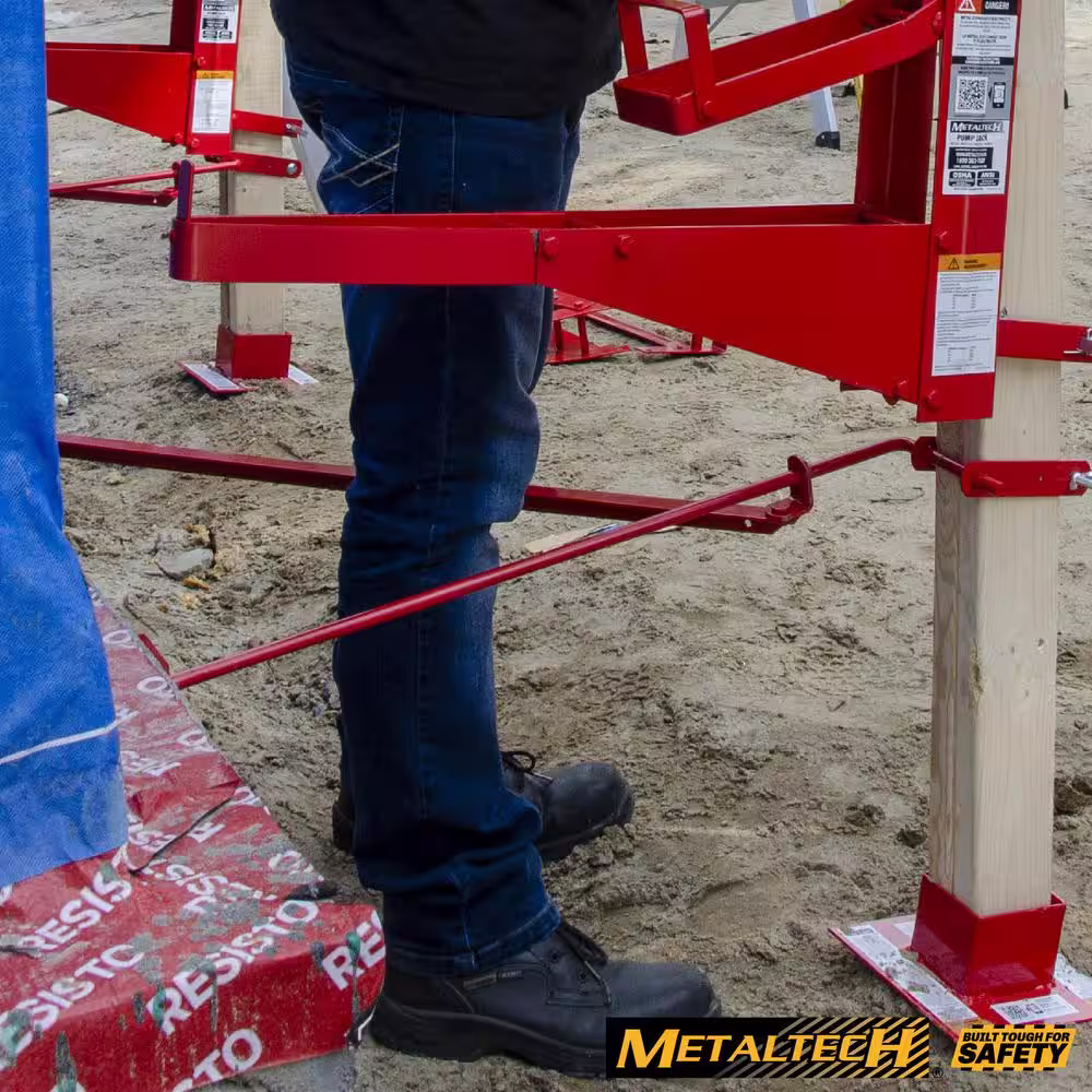 MetalTech Pump Jack 37-1/4 in. W x 34 in. D x 4 in. H Steel Pump Jack Brace for the Pump Jack Portable Scaffolding System