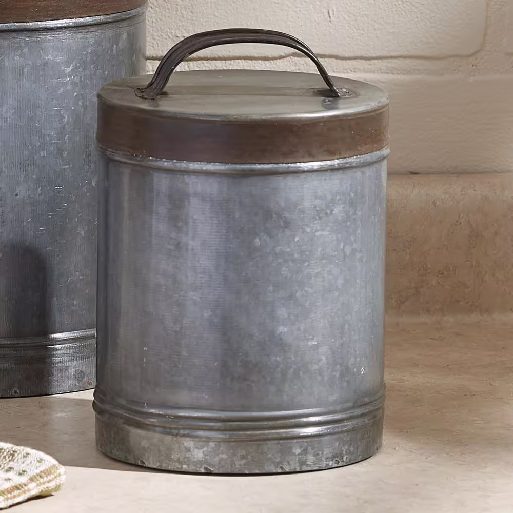 Park Designs Galvanized Metal Canisters Set