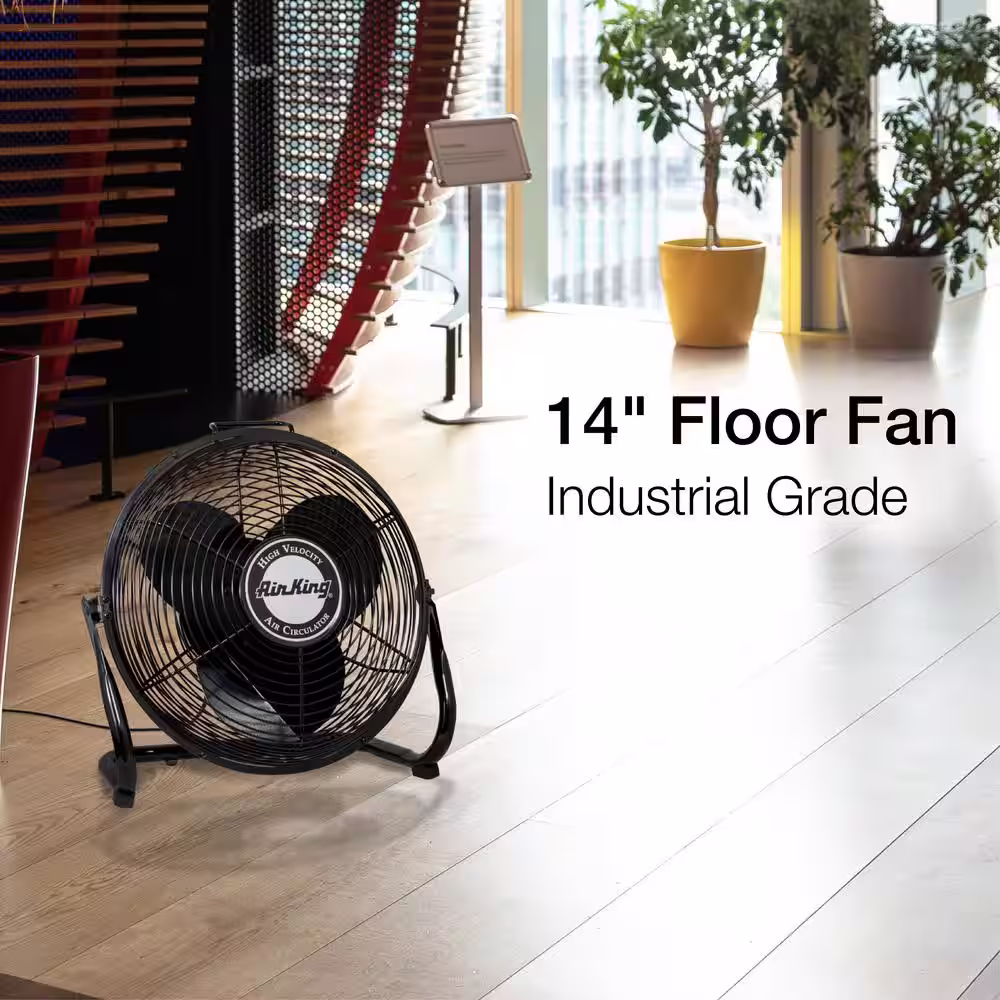 Air King High-Velocity 14 in. Industrial Grade Floor Fan
