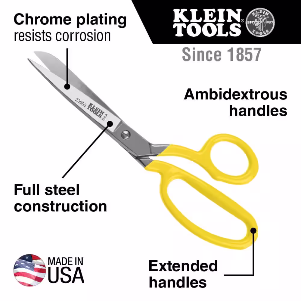 Klein Tools Bent Trimmer, 8-Inch