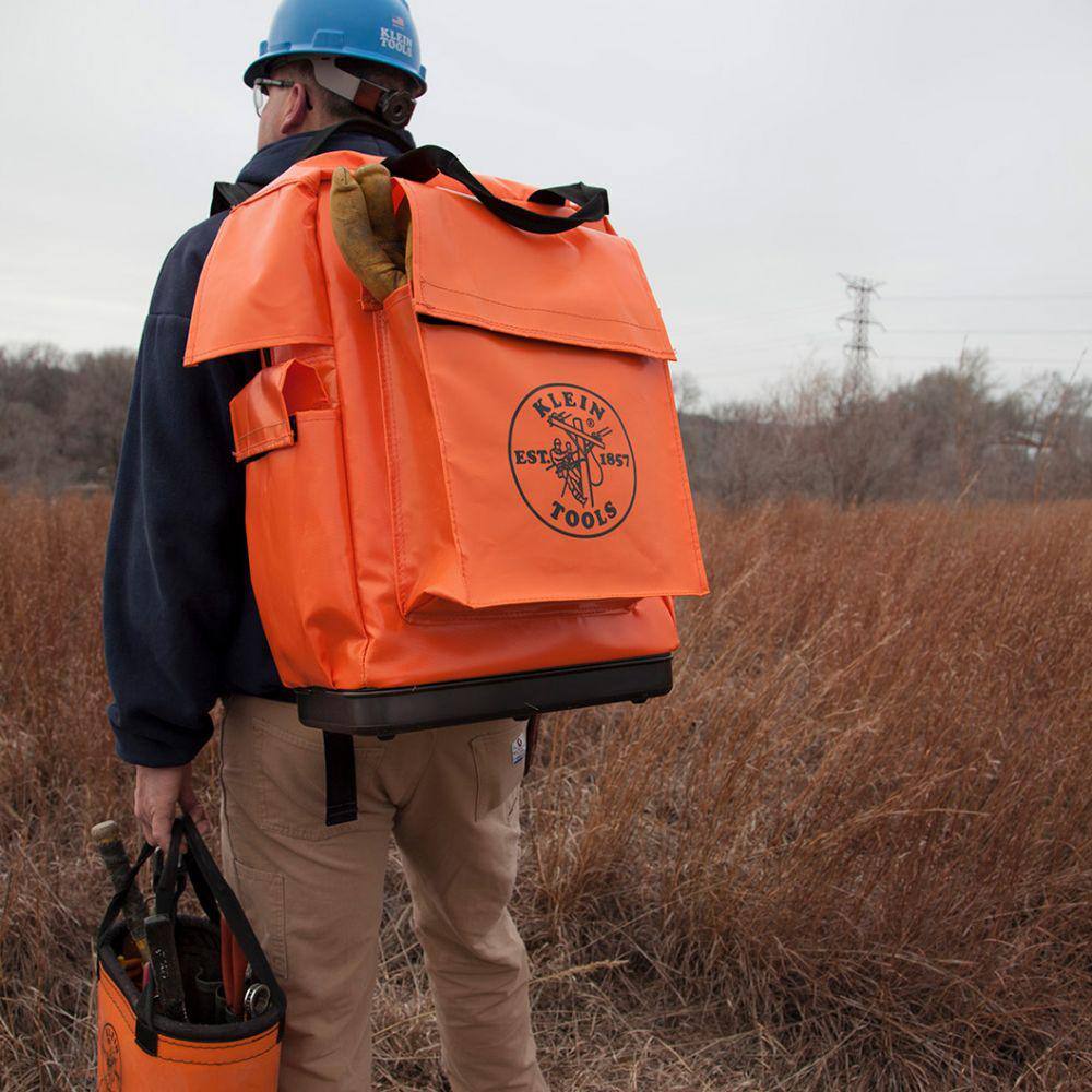Klein Tools Tool Bag Backpack, 18-Inch, Orange