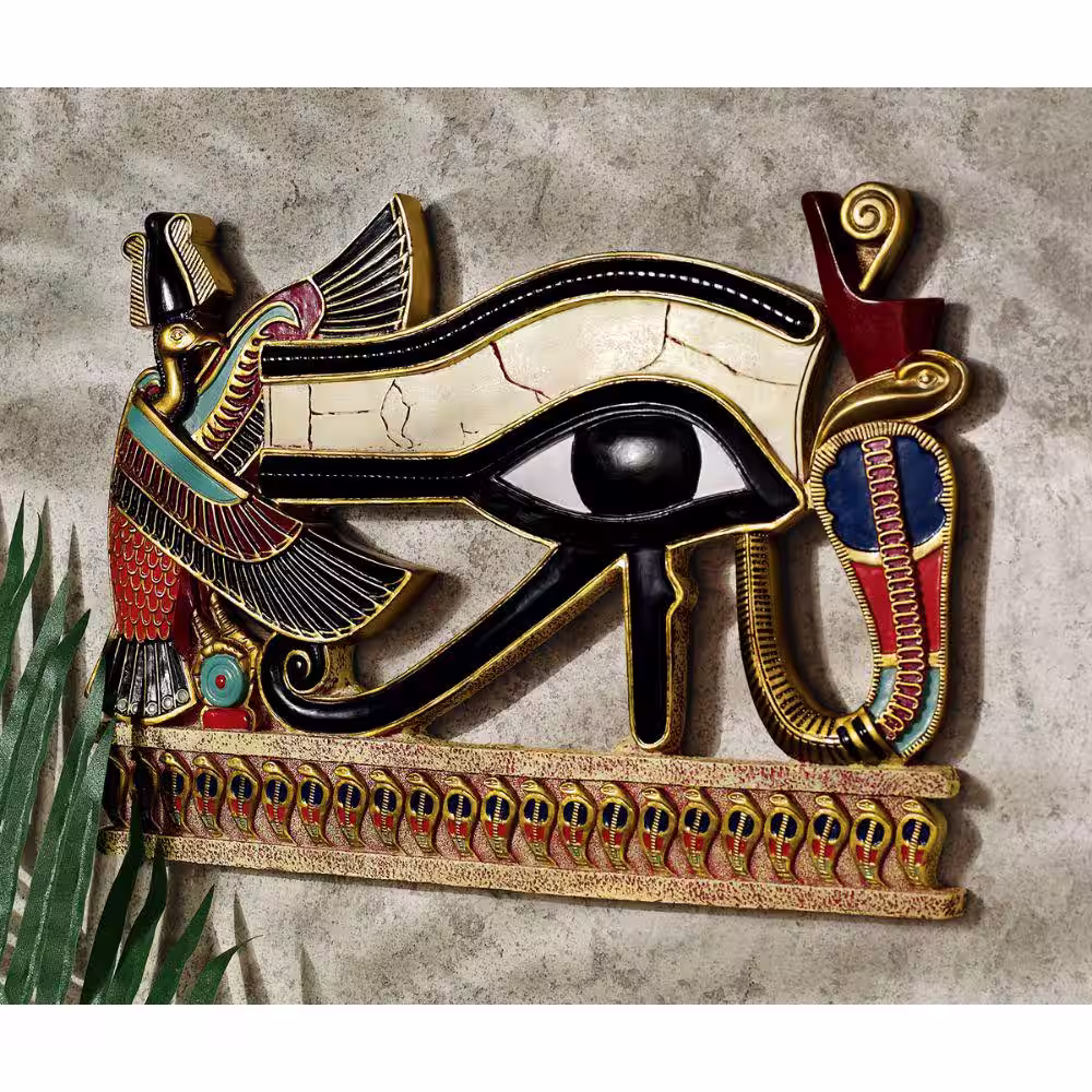 Design Toscano 8.5 in. x 12 in. Egyptian Eye of Horus Wall Sculpture