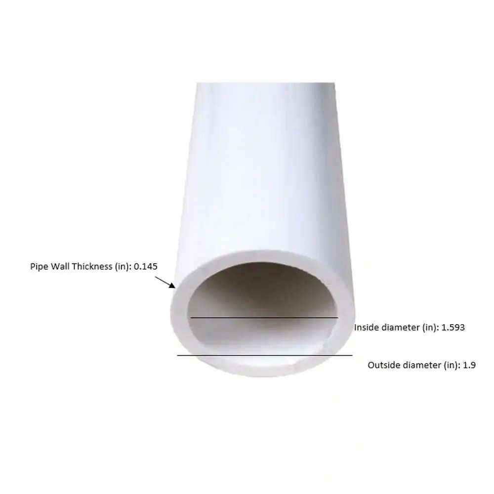 VPC 1-1/2 in. x 24 in. PVC Sch. 40 DWV Pipe