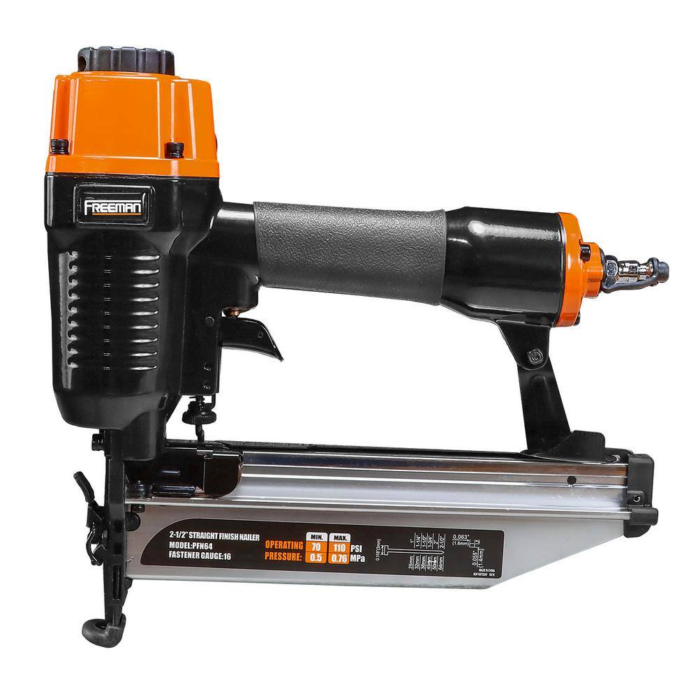 Freeman Pneumatic 16-Gauge 2-1/2 in. Straight Finish Nailer