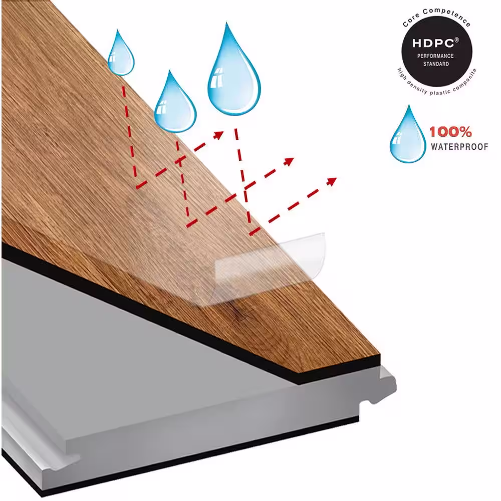 OptiWood Winter Sky 1/4 in. T x 5.1 in. W Waterproof Hand Scraped Engineered Bamboo Flooring (11.6 sqft/case)