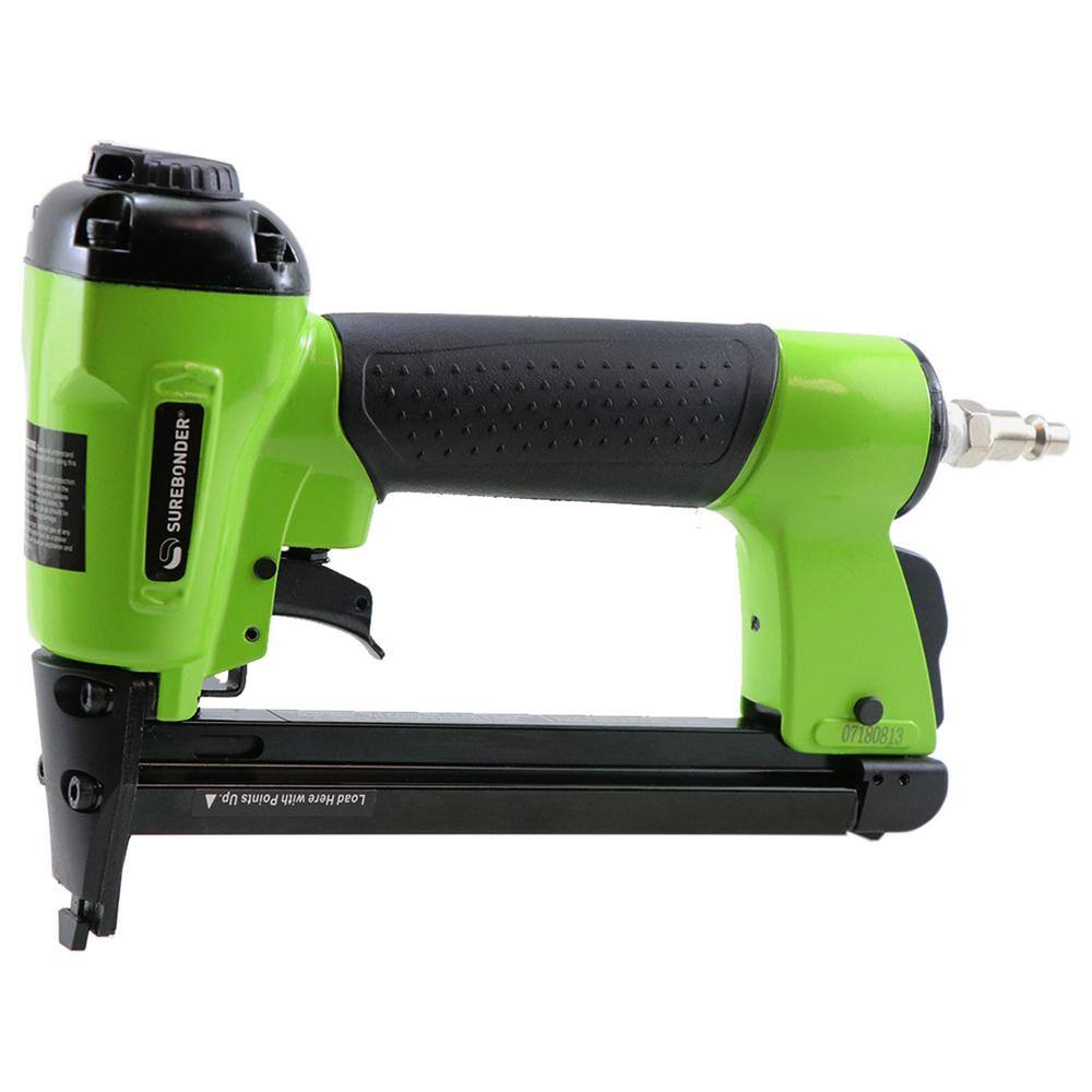 Surebonder Pneumatic-7 Piece-Heavy Duty Standard Staple Gun/Staple Kit-1/4 in.,5/16 in.,3/8 in.,1/2 in. and 9/16 in. Staples Incl.