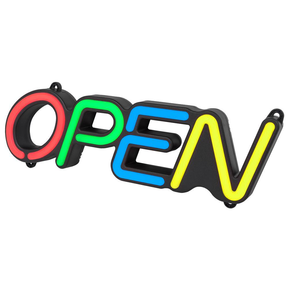 ROYAL SOVEREIGN 18.55 in. x 1.66 in. x 5.82 in. Multi-Color LED Open Sign