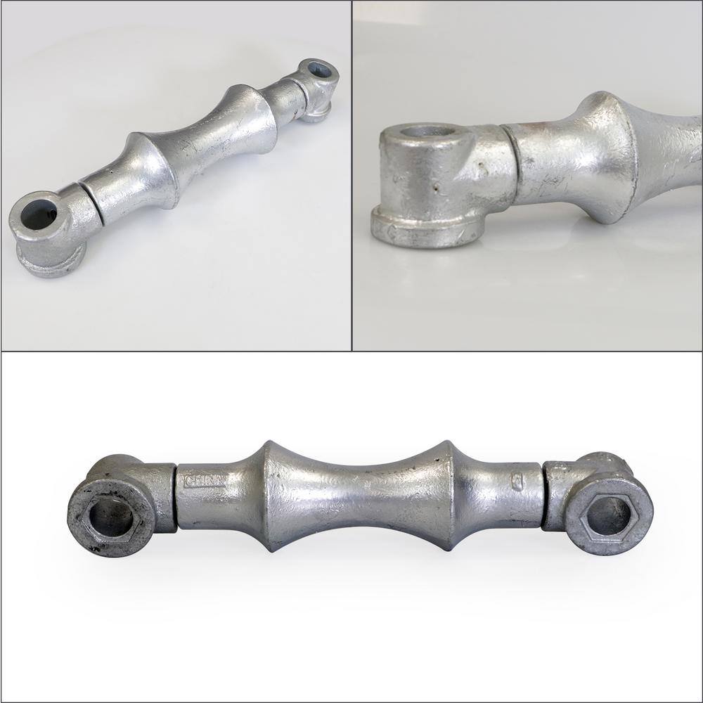 The Plumber's Choice 8 in. Galvanized Steel Hot Dipped Double Rod Pipe Roller with Sockets (5-Pack)