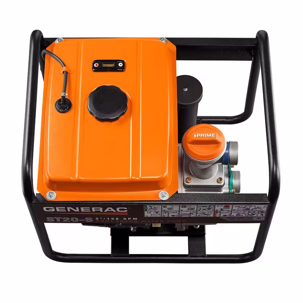 Generac 5.7 HP 2 in. Gas Powered Semi Trash Pump