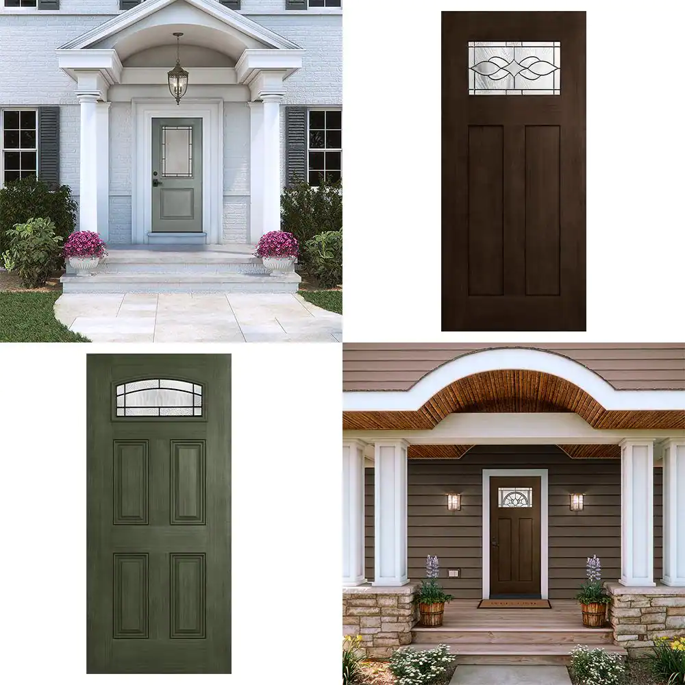 JELD-WEN Statement Collection Customizable Fiberglass Prehung Front Door