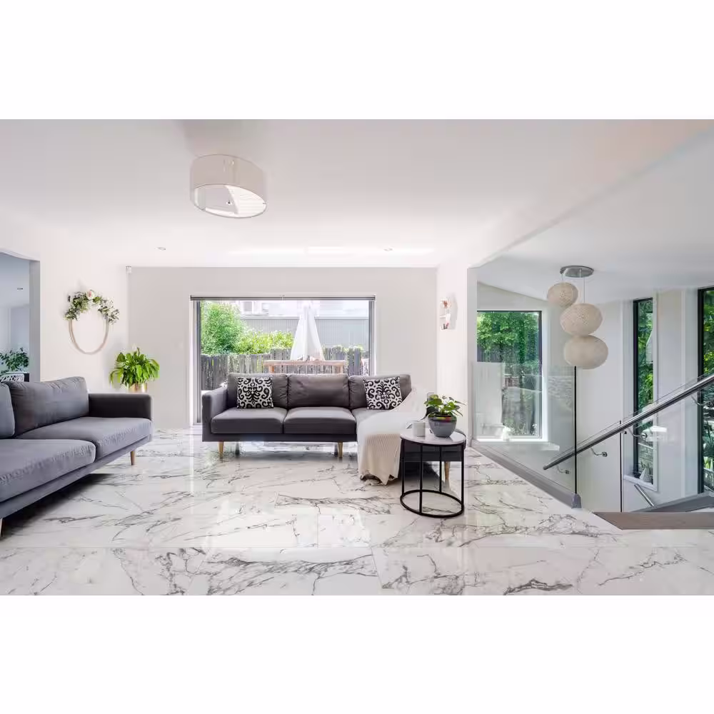 MSI Donatello 16 in. x 32 in. Polished Porcelain Marble Look Floor and Wall Tile (14.2 sq. ft./Case)