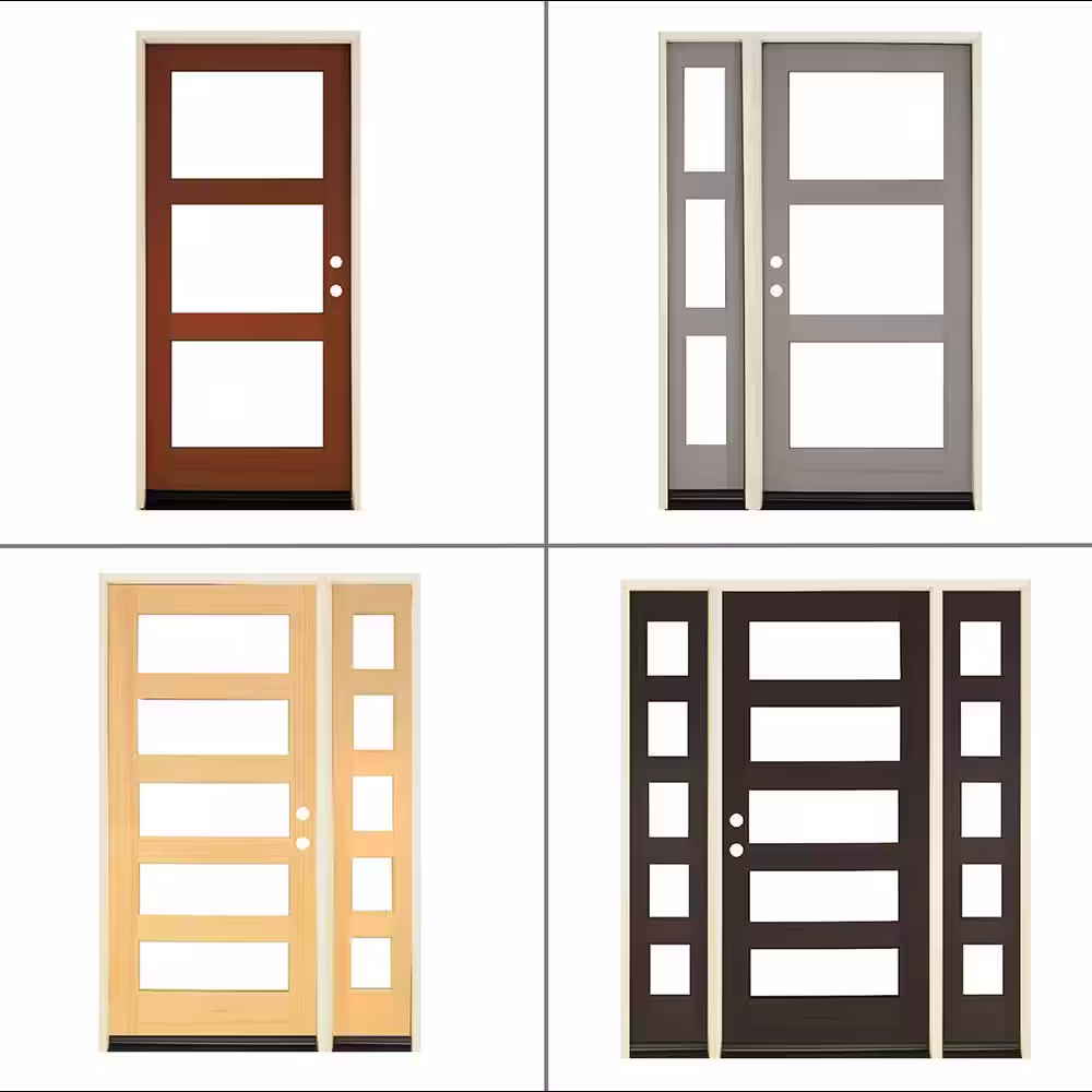 Krosswood Doors Modern Douglas Fir Exterior Wood Door Collection