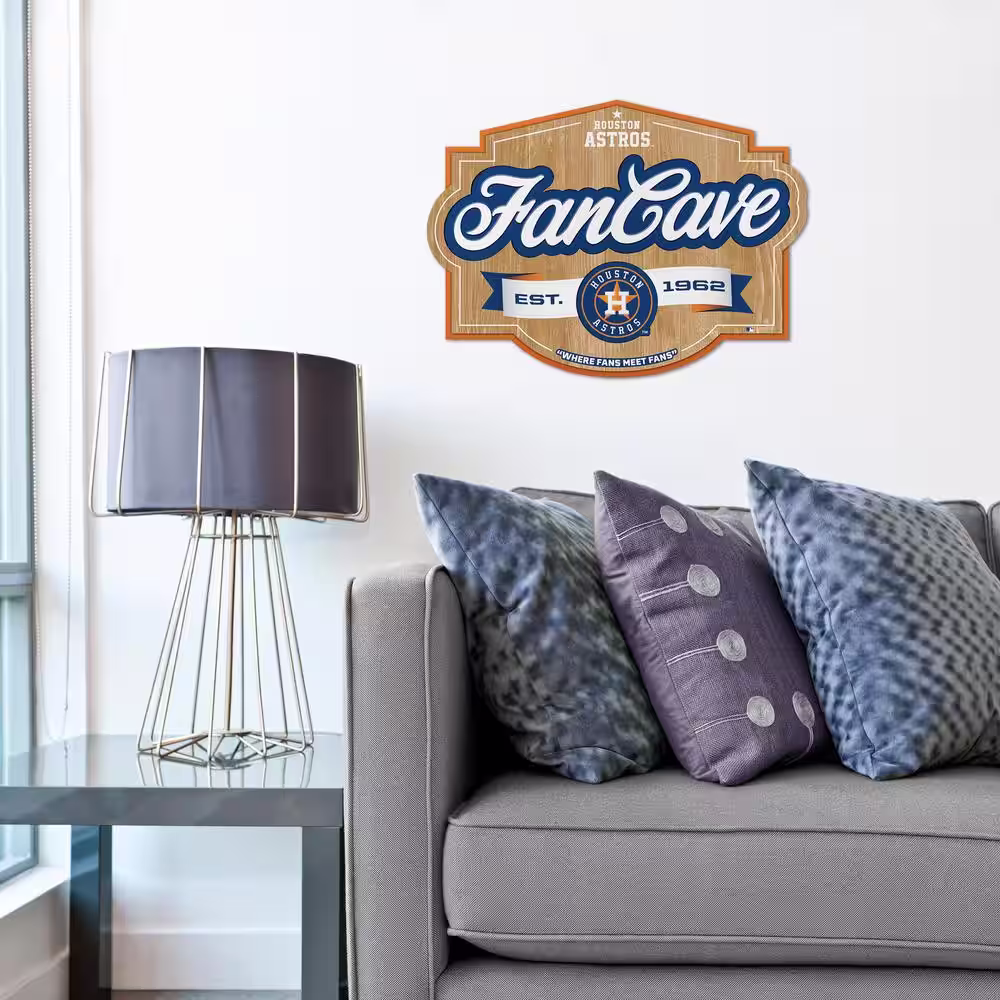 YouTheFan MLB Houston Astros Fan Cave Decorative Sign
