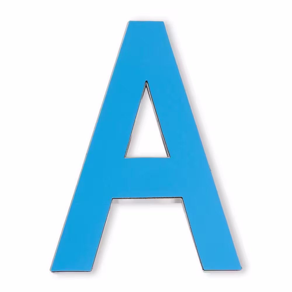 Barton 4 in. House Door Letter A Wall Apartment Hotel Home Street Self-Adhesive