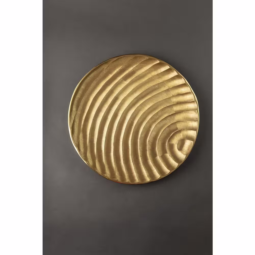 GAURI KOHLI Savanna 16 in. Gold Decorative Tray