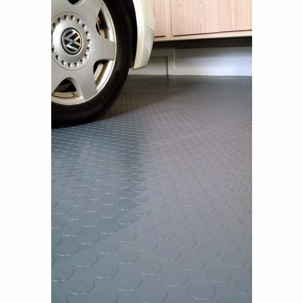 G-Floor Trailer Flooring Slate Grey Coin Commercial Vinyl Sheet Flooring (8.5 ft. W x 20 ft. L)