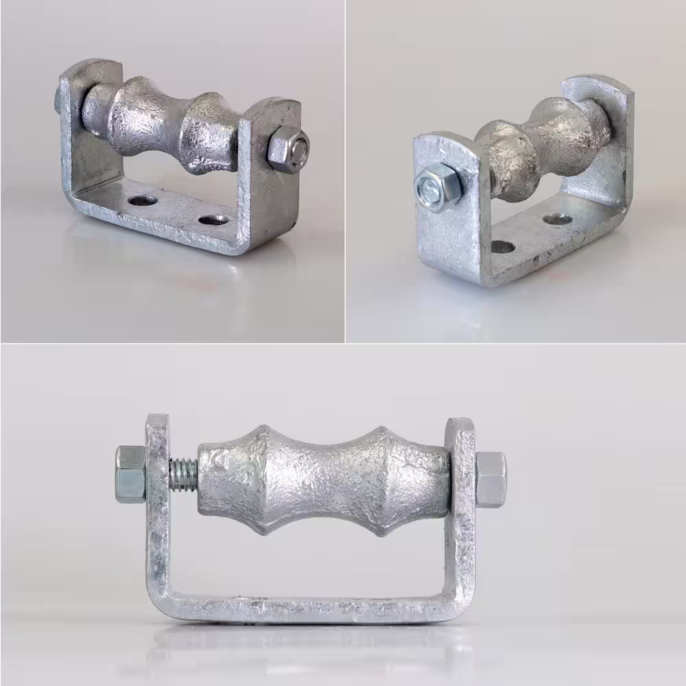 The Plumber's Choice 2 in. Galvanized Steel Hot Dipped Pipe Roller Chair (5-Pack)