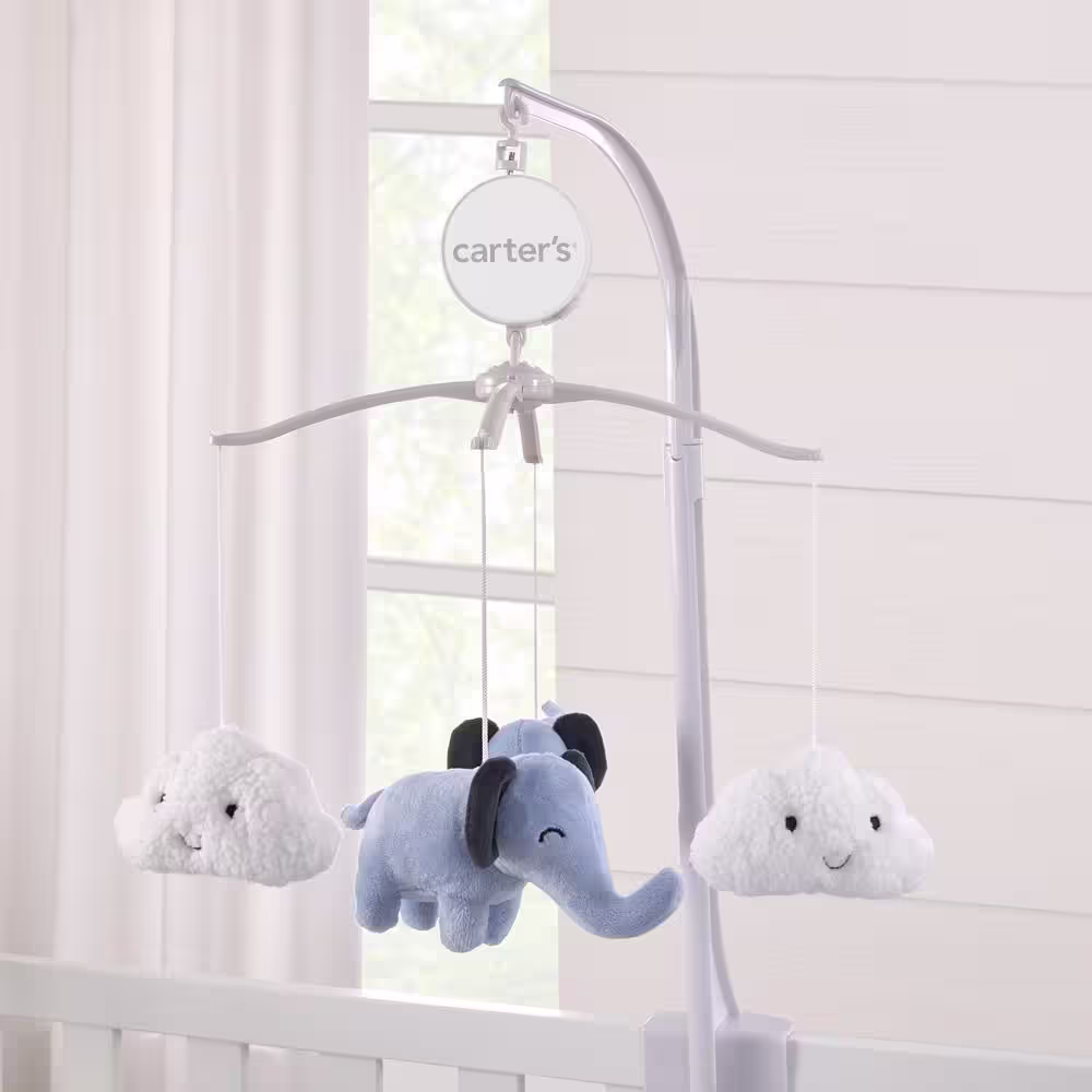 Disney Blue Elephant Blue Musical Mobile