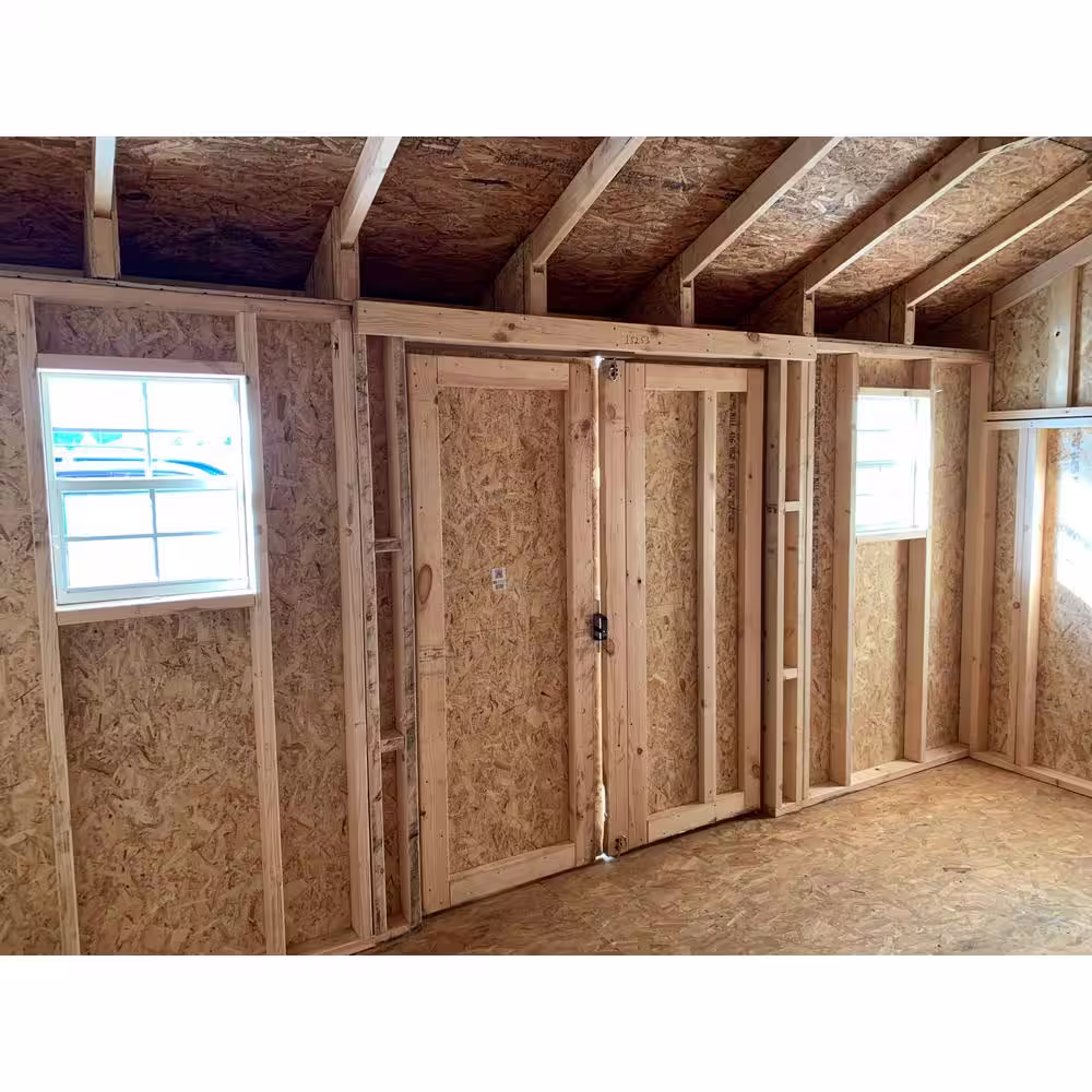 LITTLE COTTAGE CO. Classic Saltbox 12 ft. x 14 ft. Wood Storage Building DIY Kit with Floor