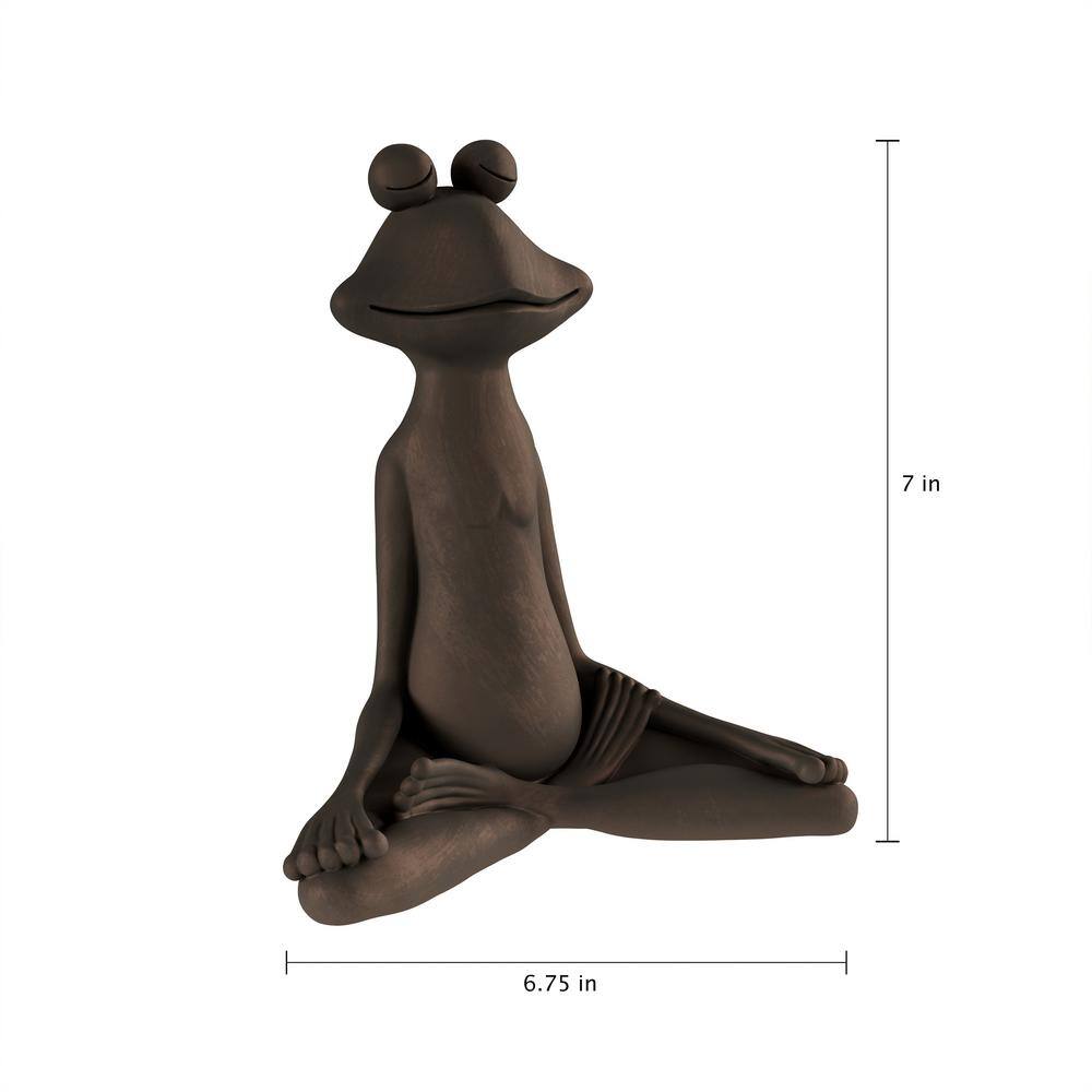 Pure Garden Lawn and Garden Meditating Frog Statue