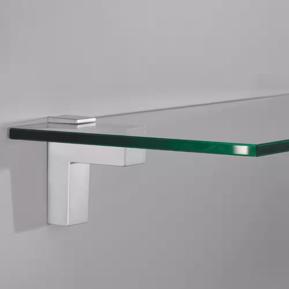 Dolle ELIOT 0.2 in.-1.6 in. Silver Adjustable Shelf Bracket (2-Pack)
