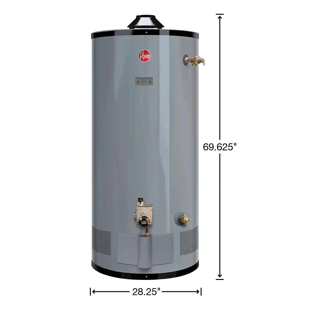Rheem Commercial Medium Duty 100 Gal. 80K BTU Natural Gas Tank Water Heater