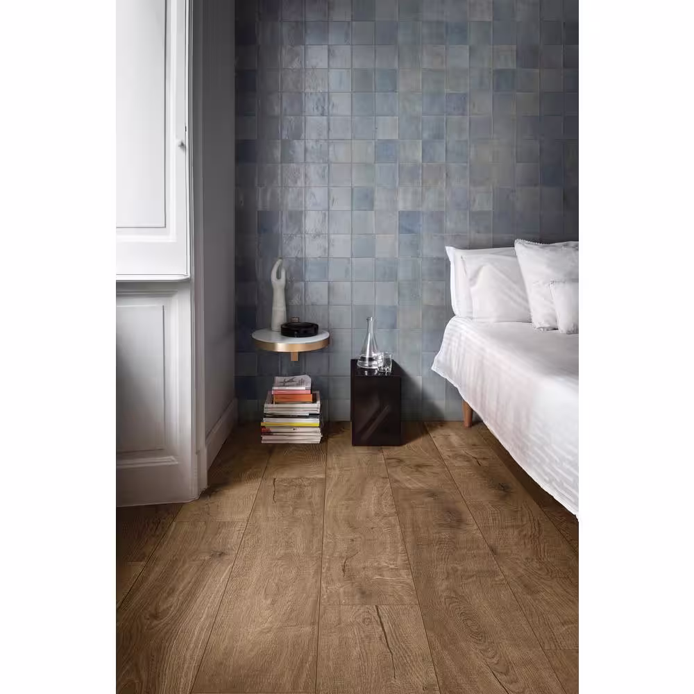 Marazzi Zellige Cielo 4 in. x 4 in. Glazed Ceramic Wall Tile (5.81 sq. ft./case)
