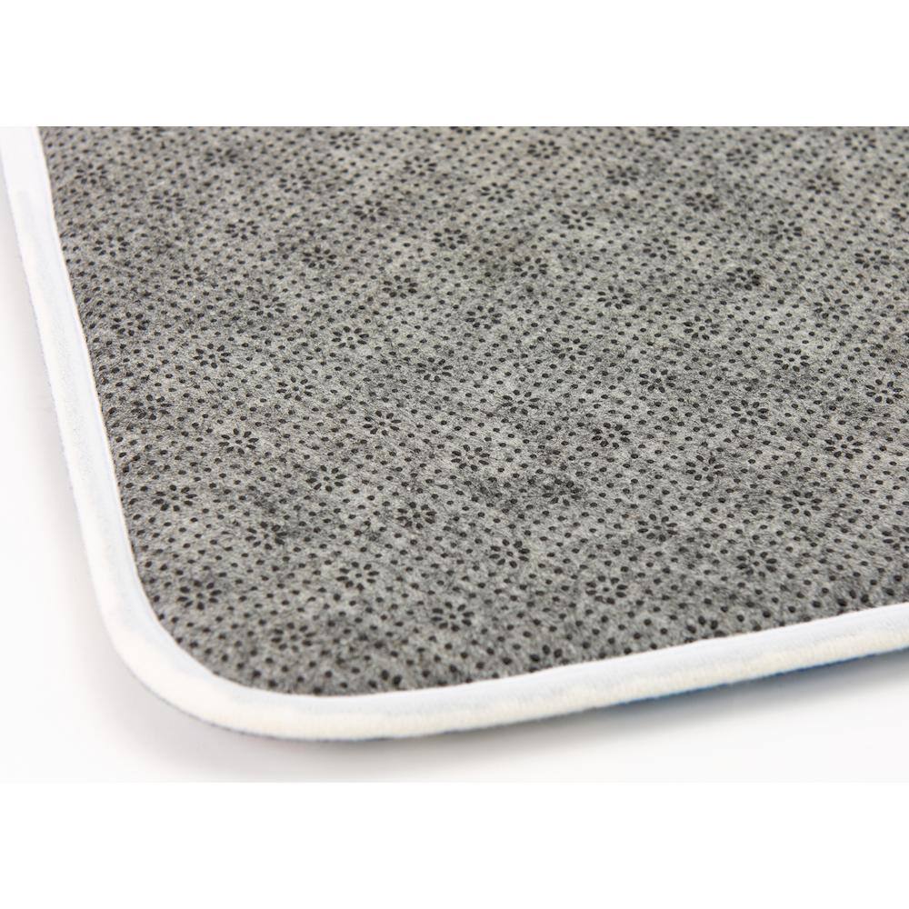 FloorPops 20 in. x 30 in. Multi-colored Floral Summerton Memory Foam Rectangle Bath Mat
