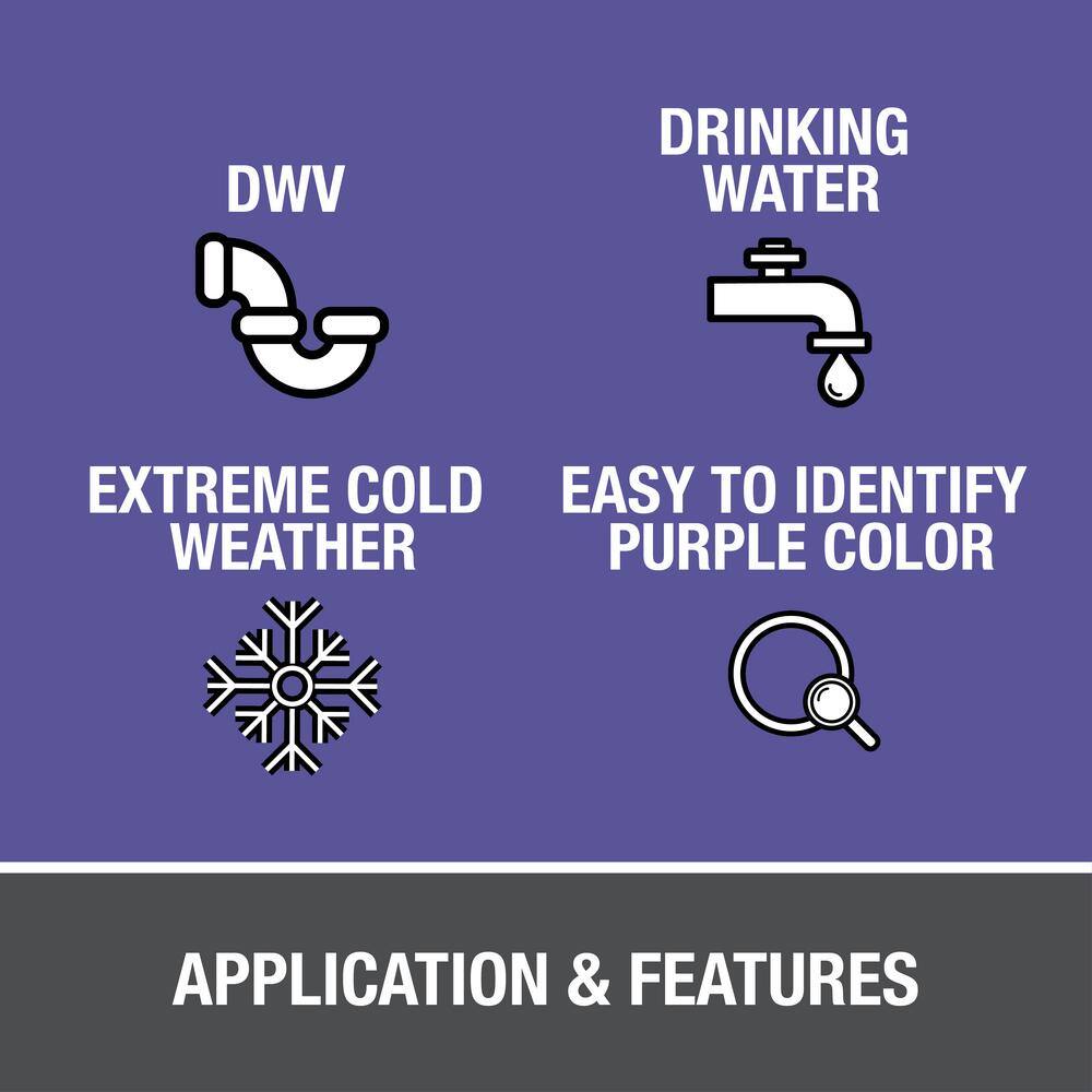 Oatey 16 oz. Industrial Grade Lo-VOC Purple Primer NSF Listed