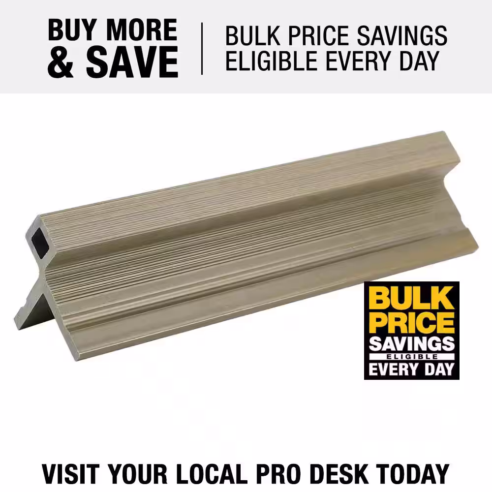 NewTechWood European Siding System 2.9 in. x 3.03 in. x 8 ft. Composite Siding Corner Trim in Icelandic Smoke White Board