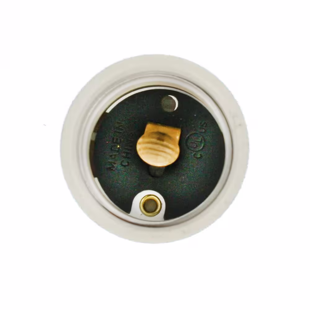 Leviton Outlet-to-Socket Light Plug, White