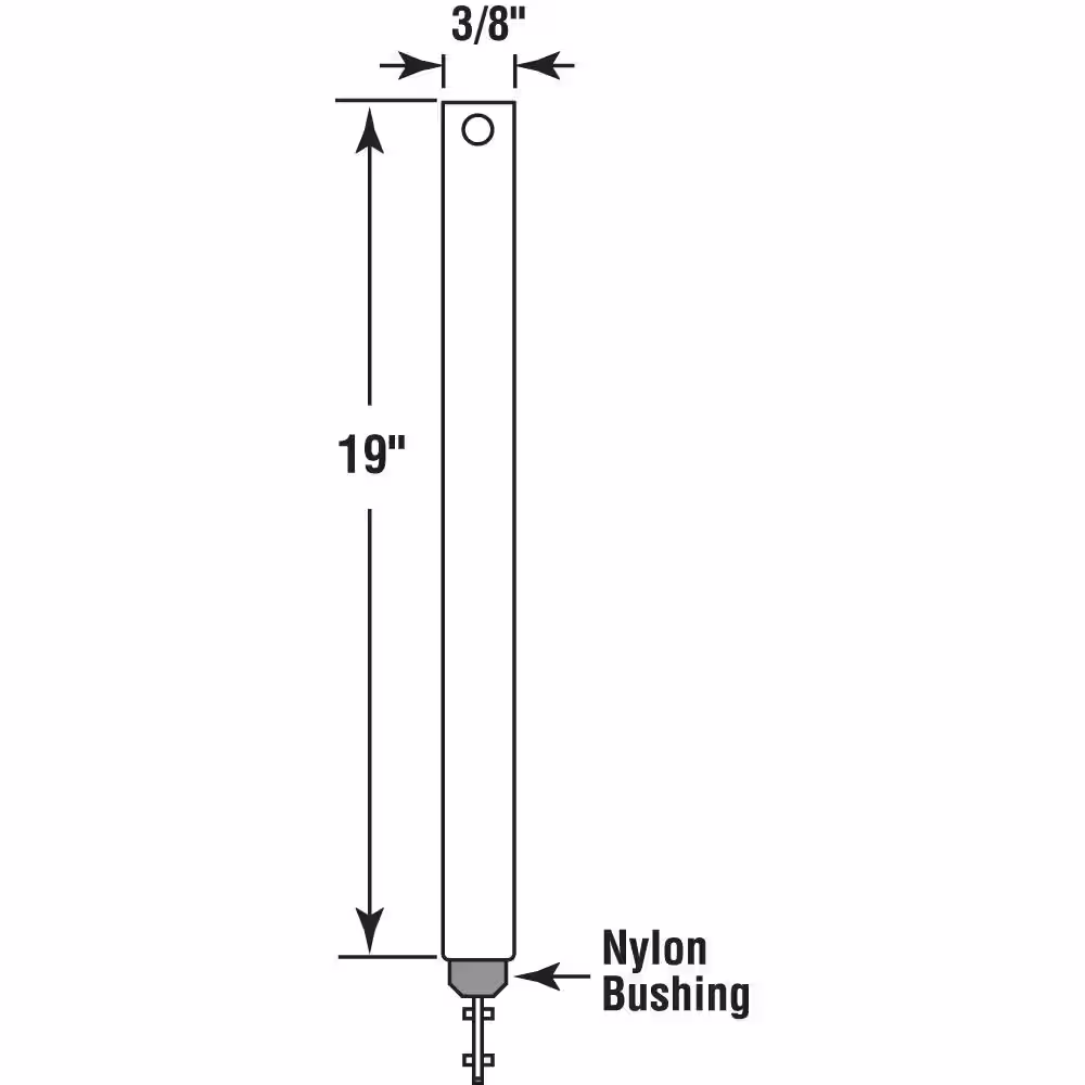Prime-Line 19 in. Spiral Tilt Balance, Red Tip (Single Pack)