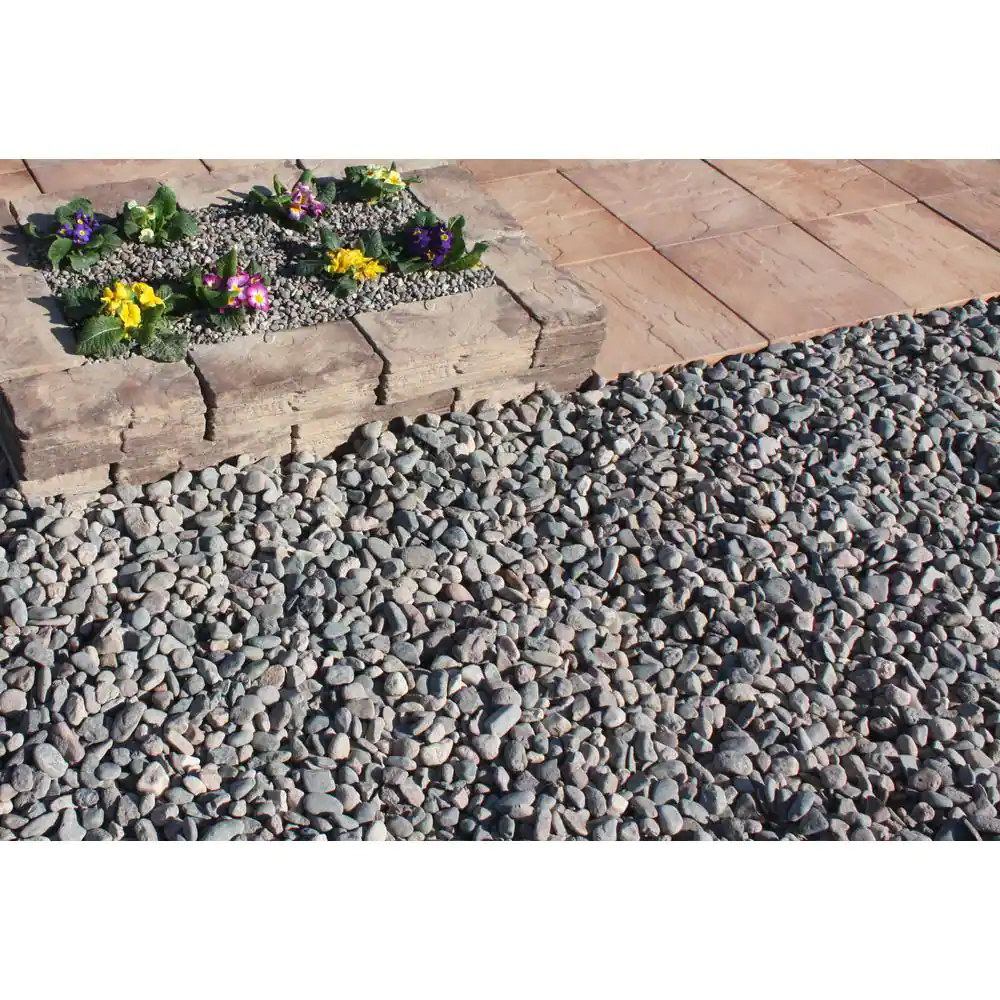 Classic Stone 10 cu. ft. Medium River Rock Assorted Decorative Stone - (1 Bag/10 cu. ft./Pallet)