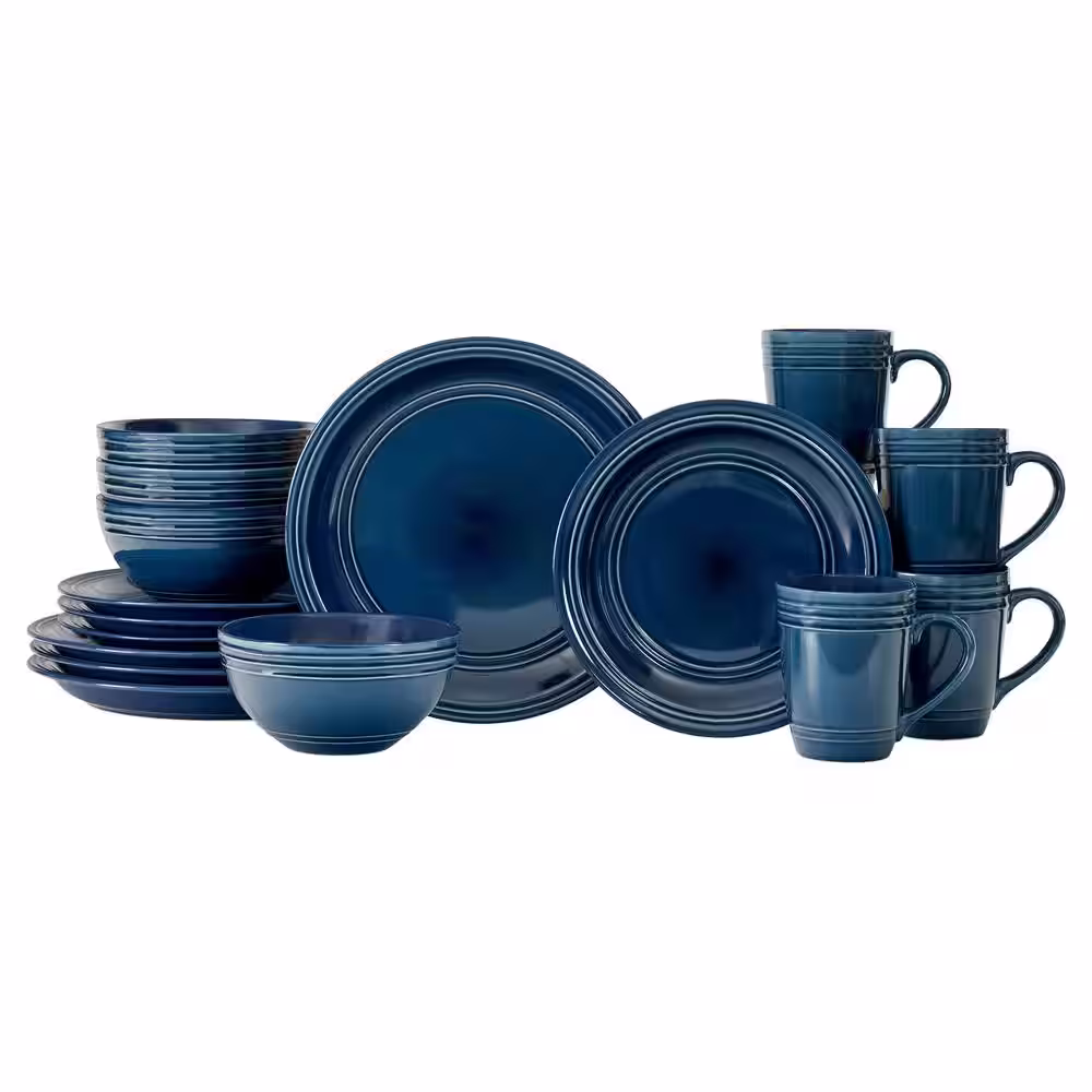 BAUM Allure 16-Piece Blue Dinnerware Set
