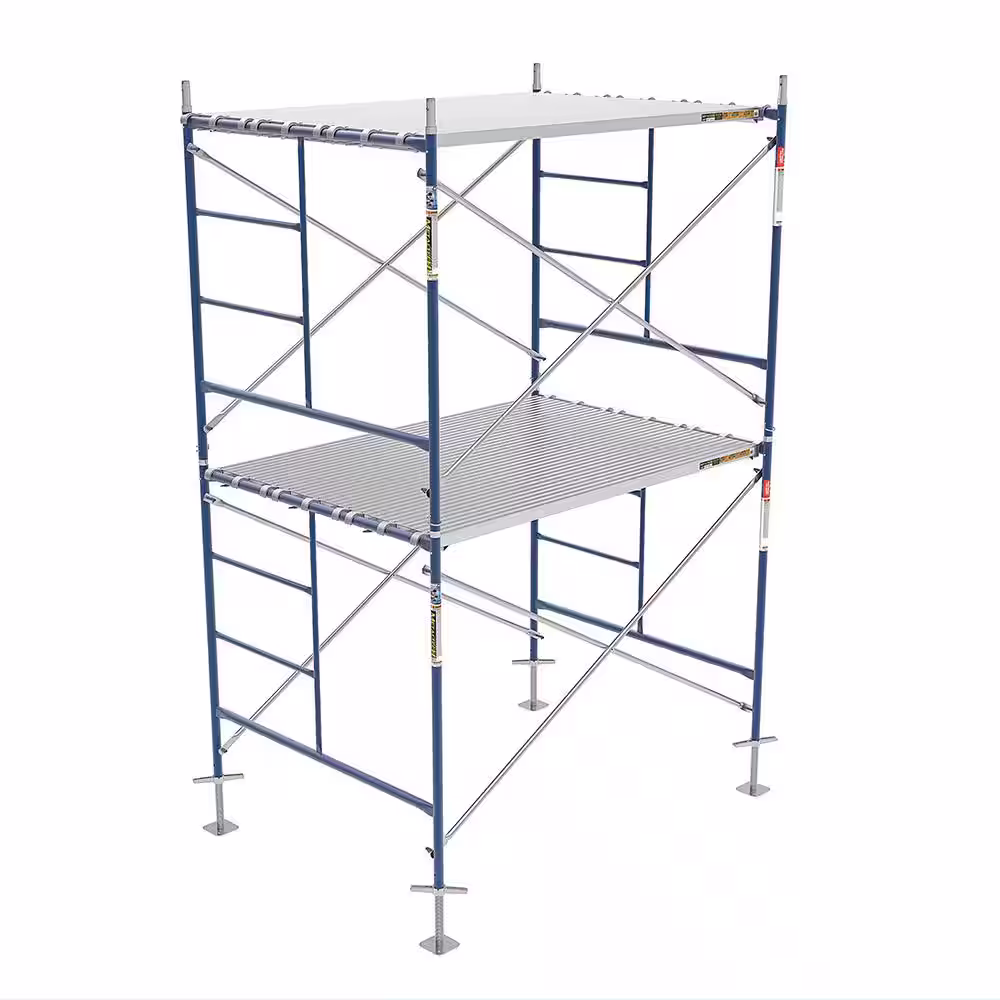 MetalTech 10 ft. L x 19 in. W Aluminum Plank Work Platform for Outdoor Scaffolding Work