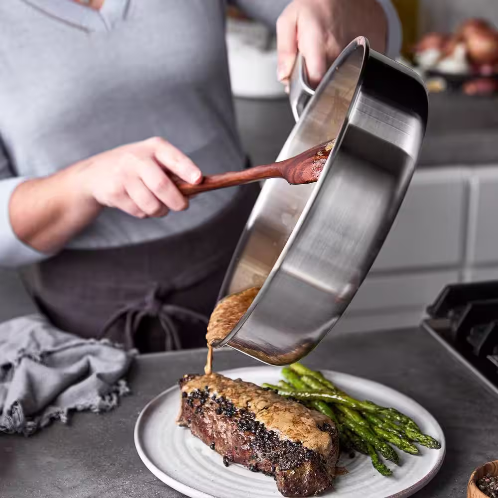 None Merten and Storck Tri-Ply 14-Piece Stainless Steel Induction Cookware Pots and Pans Set