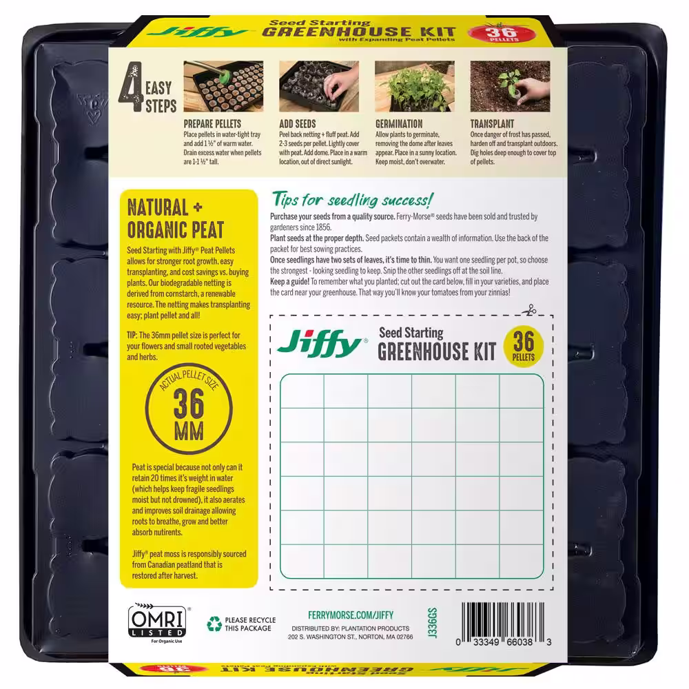 Jiffy 36 Peat PelletSeed Starter Kit with SUPERthrive