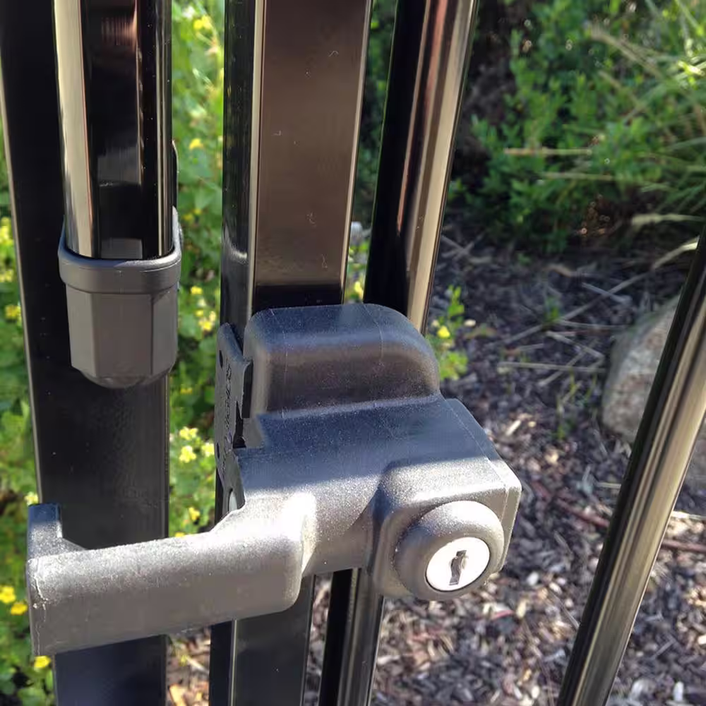 None 10 in. Child Safety Magnetic Pool Gate Latch