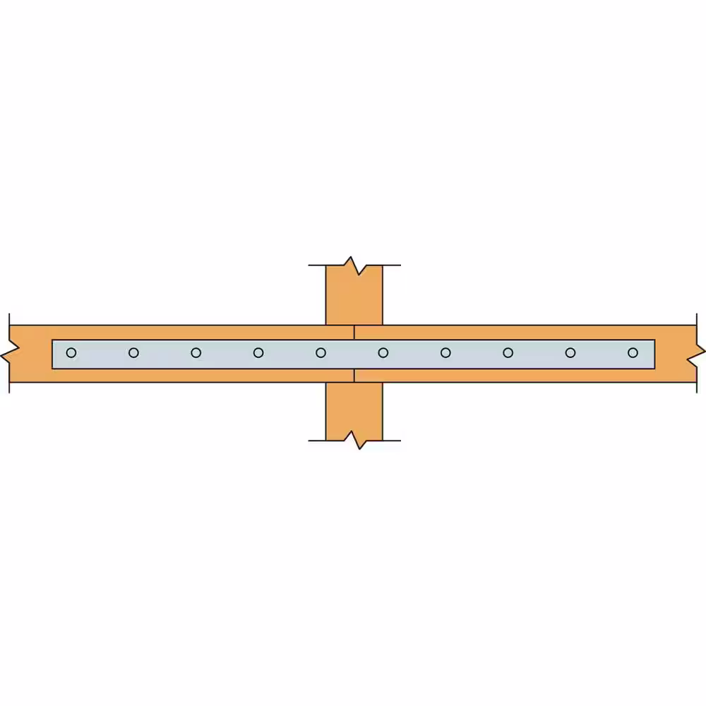 Simpson Strong-Tie ST 3/4 in. x 16-5/16 in. 20-Gauge Galvanized Strap Tie