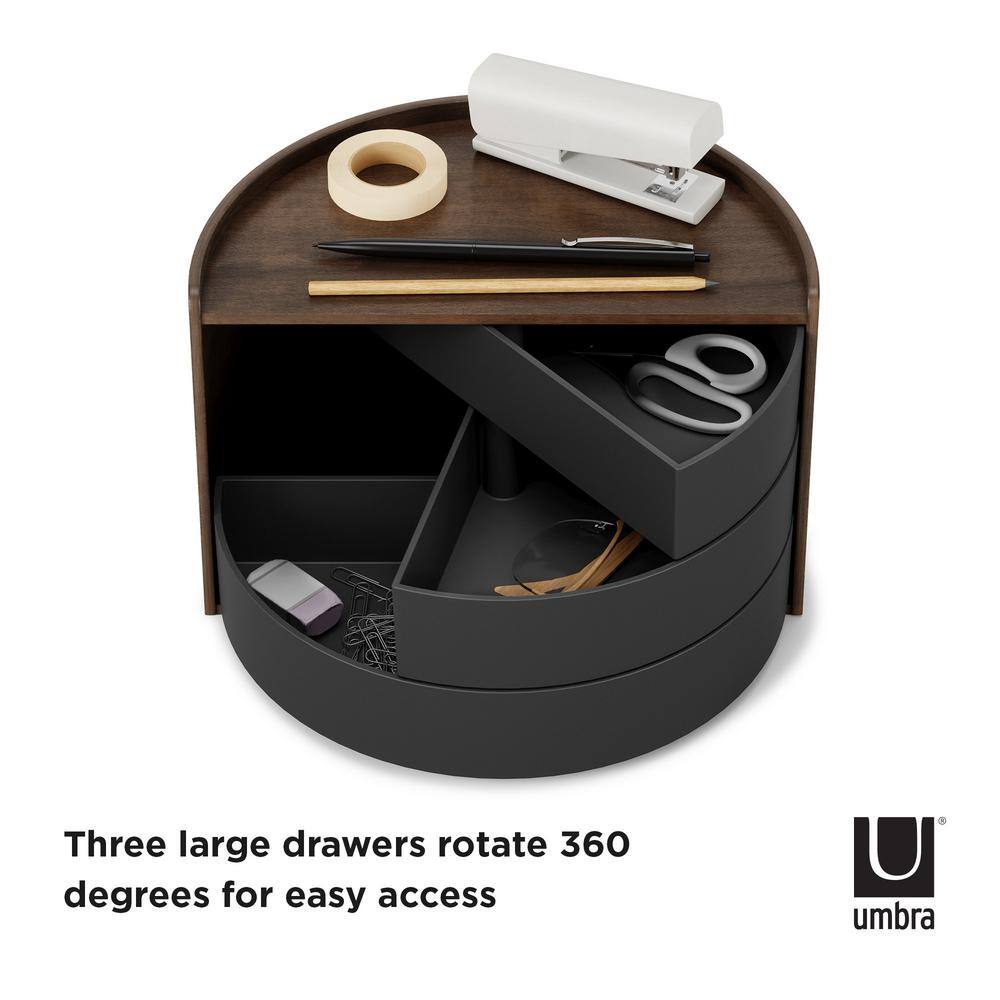 Umbra Moona Black/Walnut Storage Box