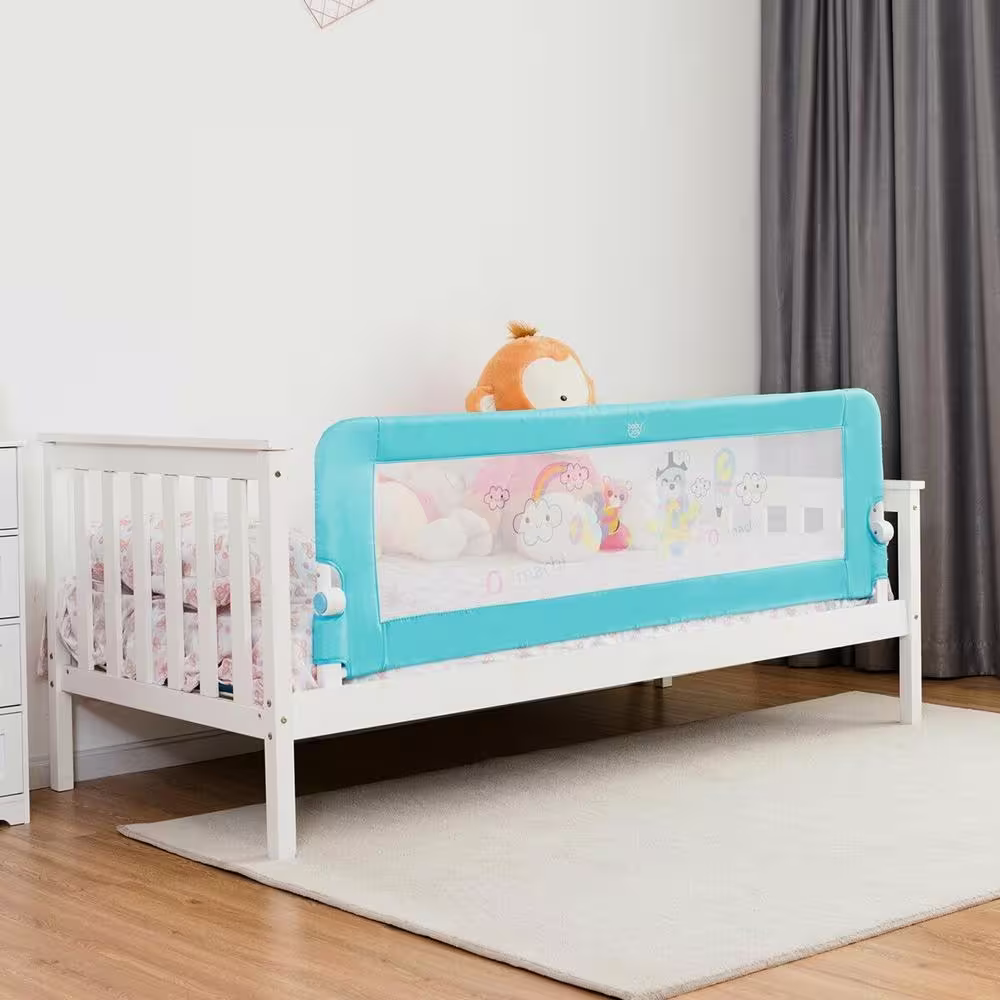 Boyel Living 69 in. Breathable Baby Toddlers Bed Rail Guard