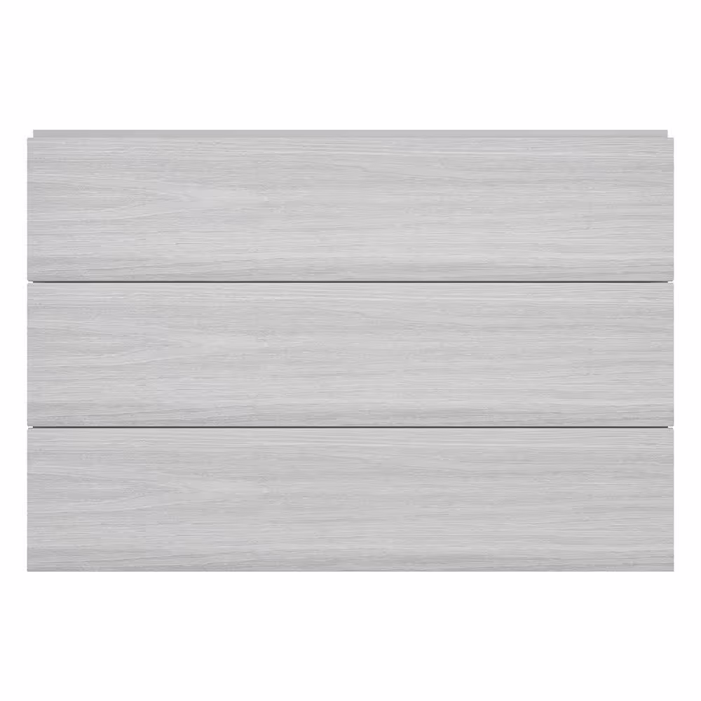 NewTechWood All Weather System 5.5 in. x 96 in. Composite Siding Board in Icelandic Smoke White