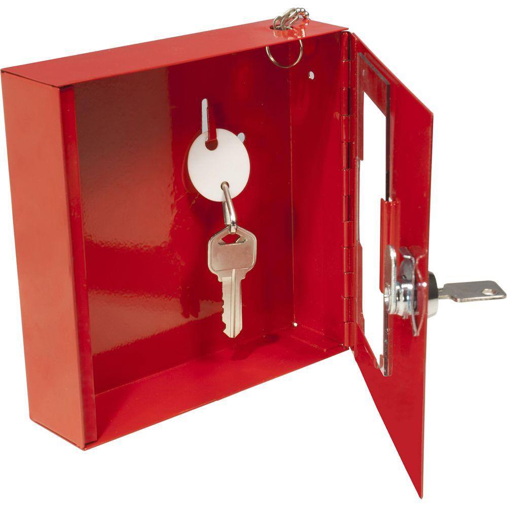 BARSKA Breakable Emergency Key Box Safe with Attached Hammer A Style